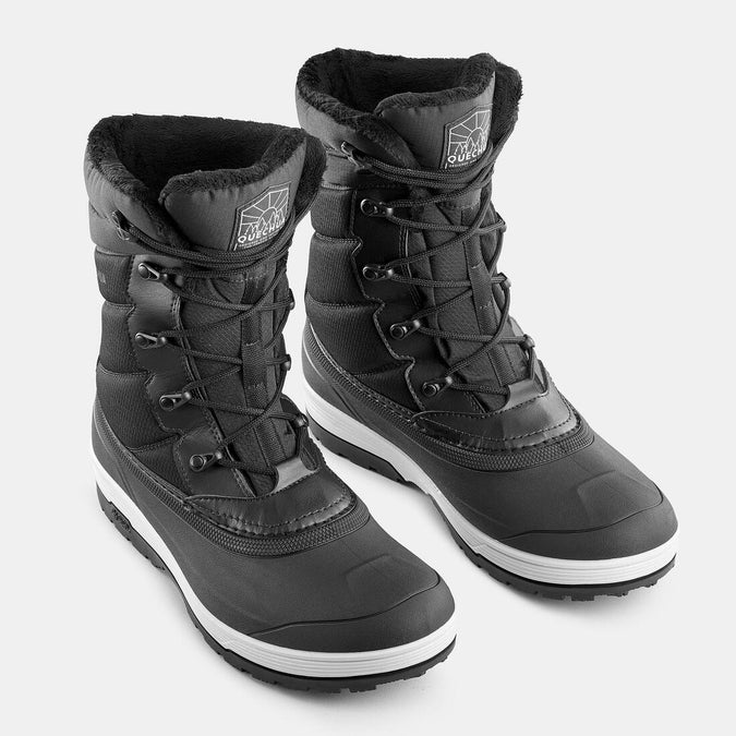 Warm Waterproof Snow Boots SH500 lace up Men s Decathlon Qatar