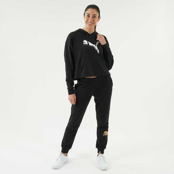 





Women's Straight-Cut Crew Neck Hoodie - Black, photo 1 of 7