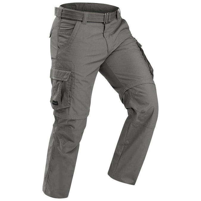 Men s Travel Trekking Zip Off Cargo Trousers Travel 500 Zip Off Decathlon Qatar