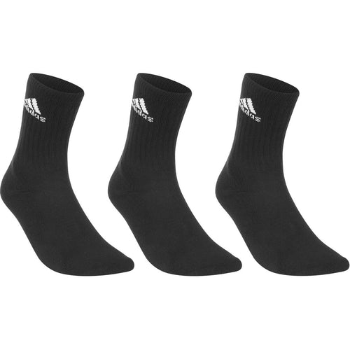 





Basic High Tennis Socks Tri-Pack - Black