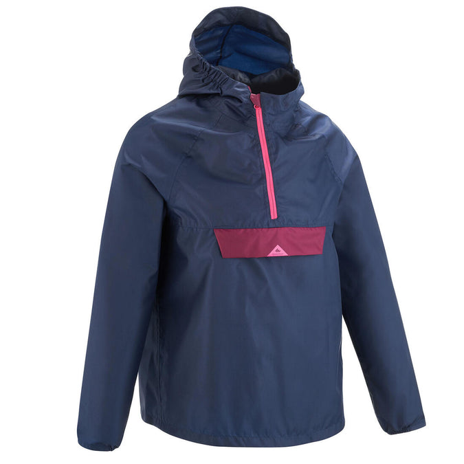 





Kids' Waterproof Hiking Jacket - MH100 Navy Blue and Pink - age 7-15 years, photo 1 of 5