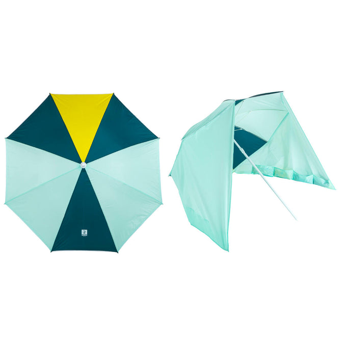





Beach Parasol 2-Person UPF50+ PARUV Windstop - Turquoise Yellow Dark Green, photo 1 of 9