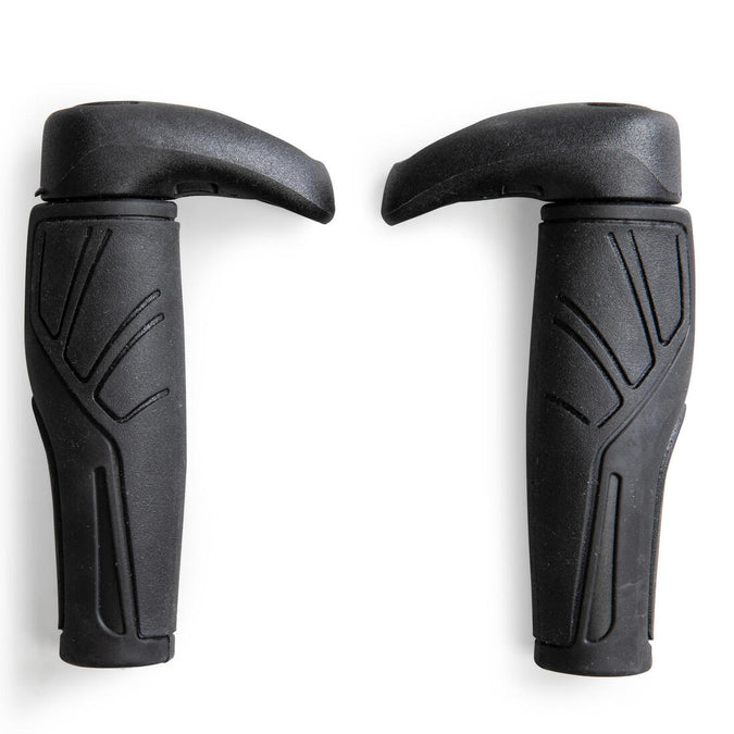 Ergonomic Bike Grips with Bar Ends Decathlon Qatar