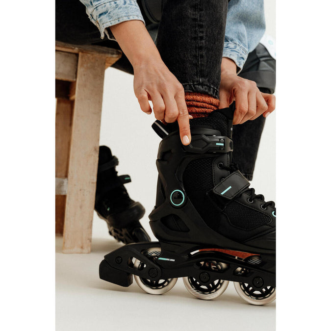 





Adult Inline Fitness Skates FIT100 - Black/Mint, photo 13 of 14