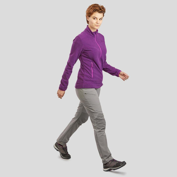 





Women's Mountain Walking Fleece Jacket MH120 - Plum, photo 1 of 7