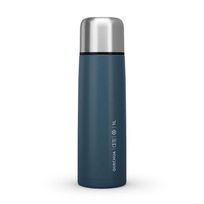 





1 L stainless steel isothermal water bottle with cup for hiking - Blue, photo 1 of 9