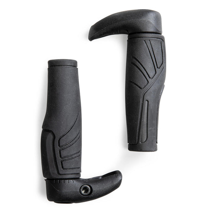 Ergonomic Bike Grips with Bar Ends Decathlon Qatar