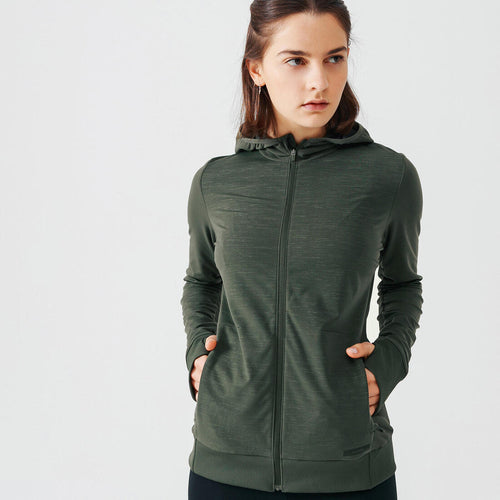 





Women's Running Hooded Jacket Warm
