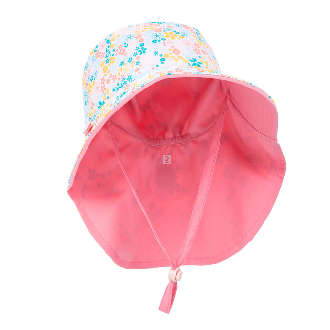 





Baby Reversible Anti-UV Hat - Light Pink with Flower Print, photo 1 of 5