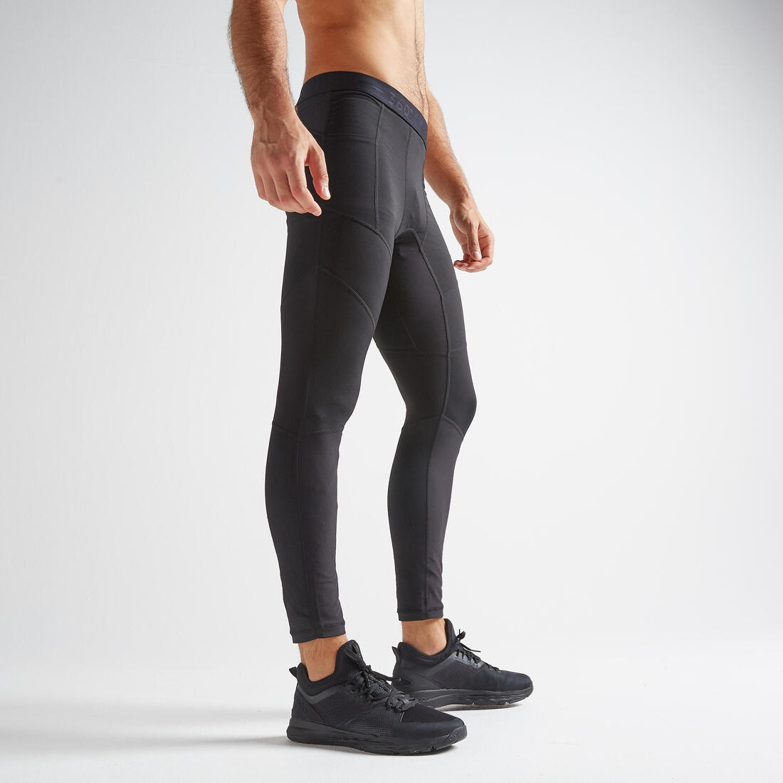 Men s Breathable Fitness Leggings Black Decathlon Qatar