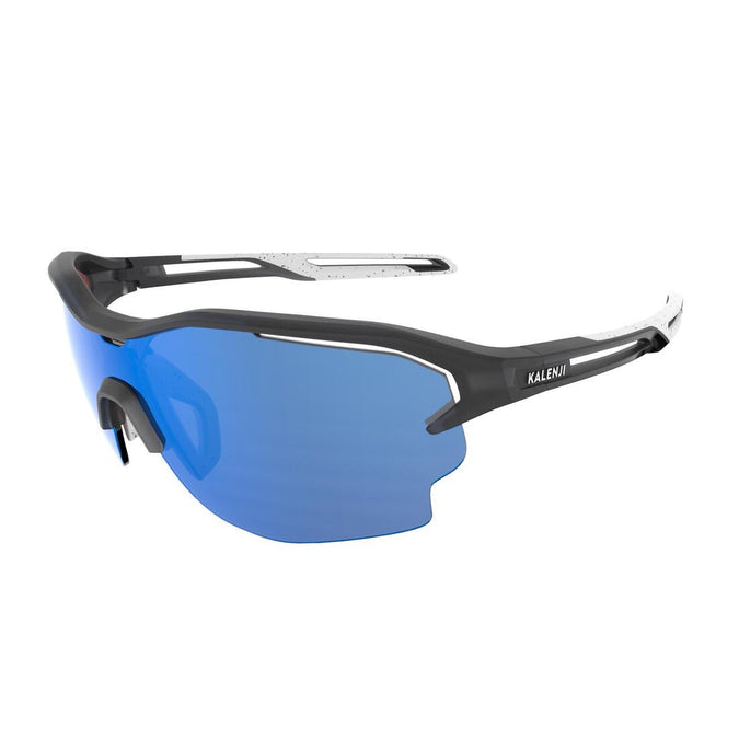 ADULT RUNPERF 2 HD SPORT SUNGLASSES CAT3 WHITE BLUE Decathlon