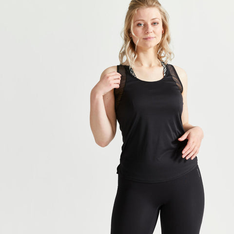 





Women's Muscle Back Fitness Cardio Tank Top - Black