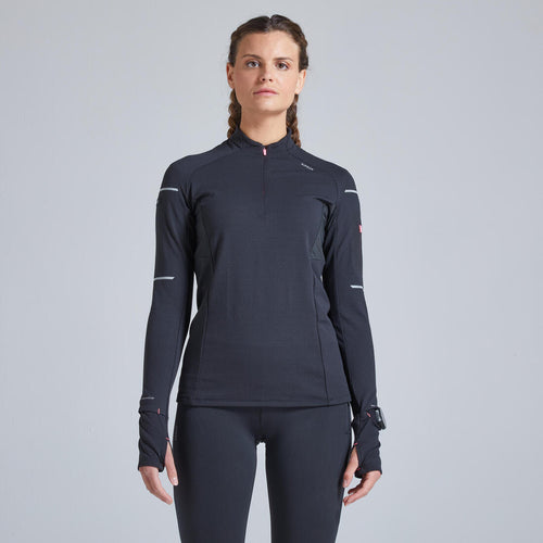 





Kiprun Warm Light Women's Winter Running Long-Sleeved T-Shirt - slate