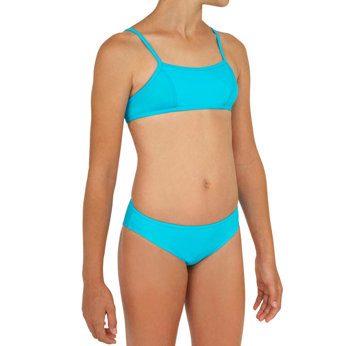 





Bali Girls' Two-Piece Crop Top Swimsuit - Blue, photo 1 of 10