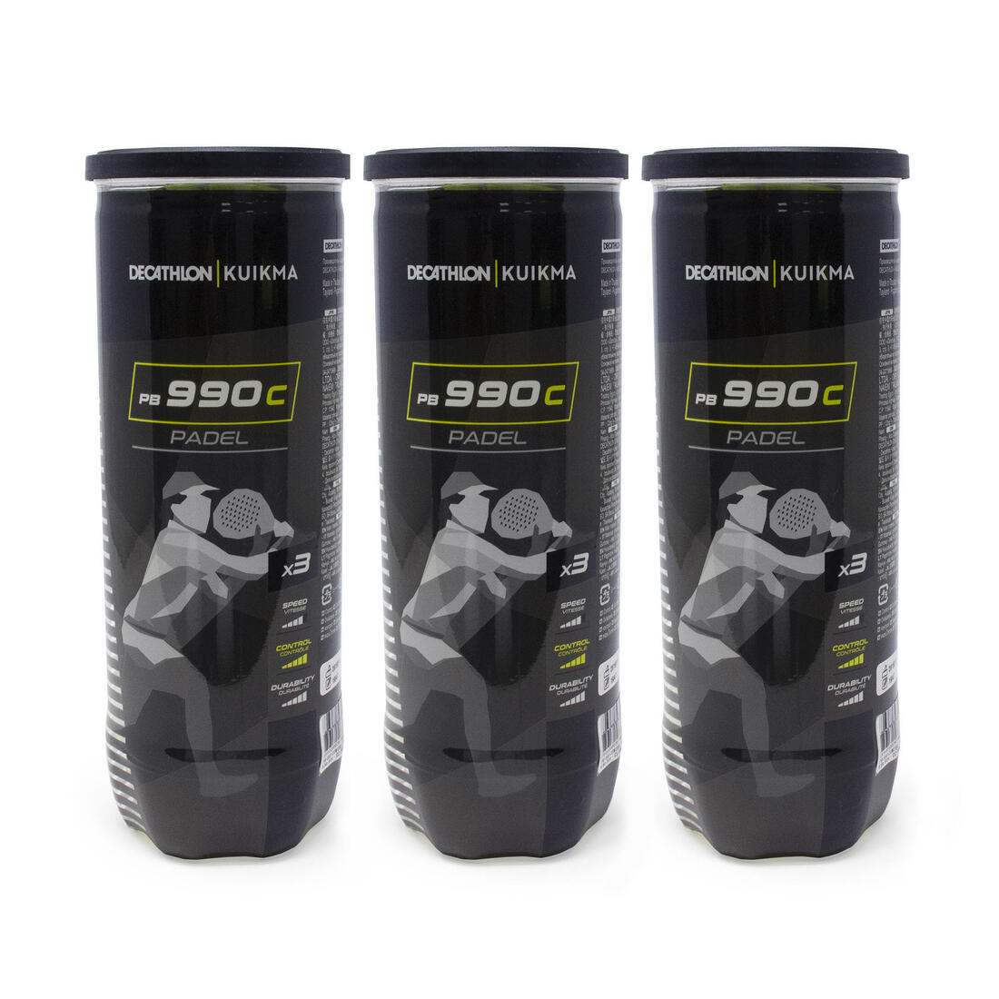 Padel Ball PB 990 Control x 3 Tri-Pack