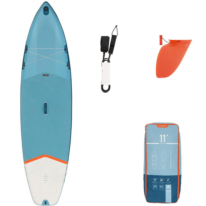 





X100 11FT TOURING INFLATABLE STAND-UP PADDLEBOARD - BLUE, photo 1 of 14